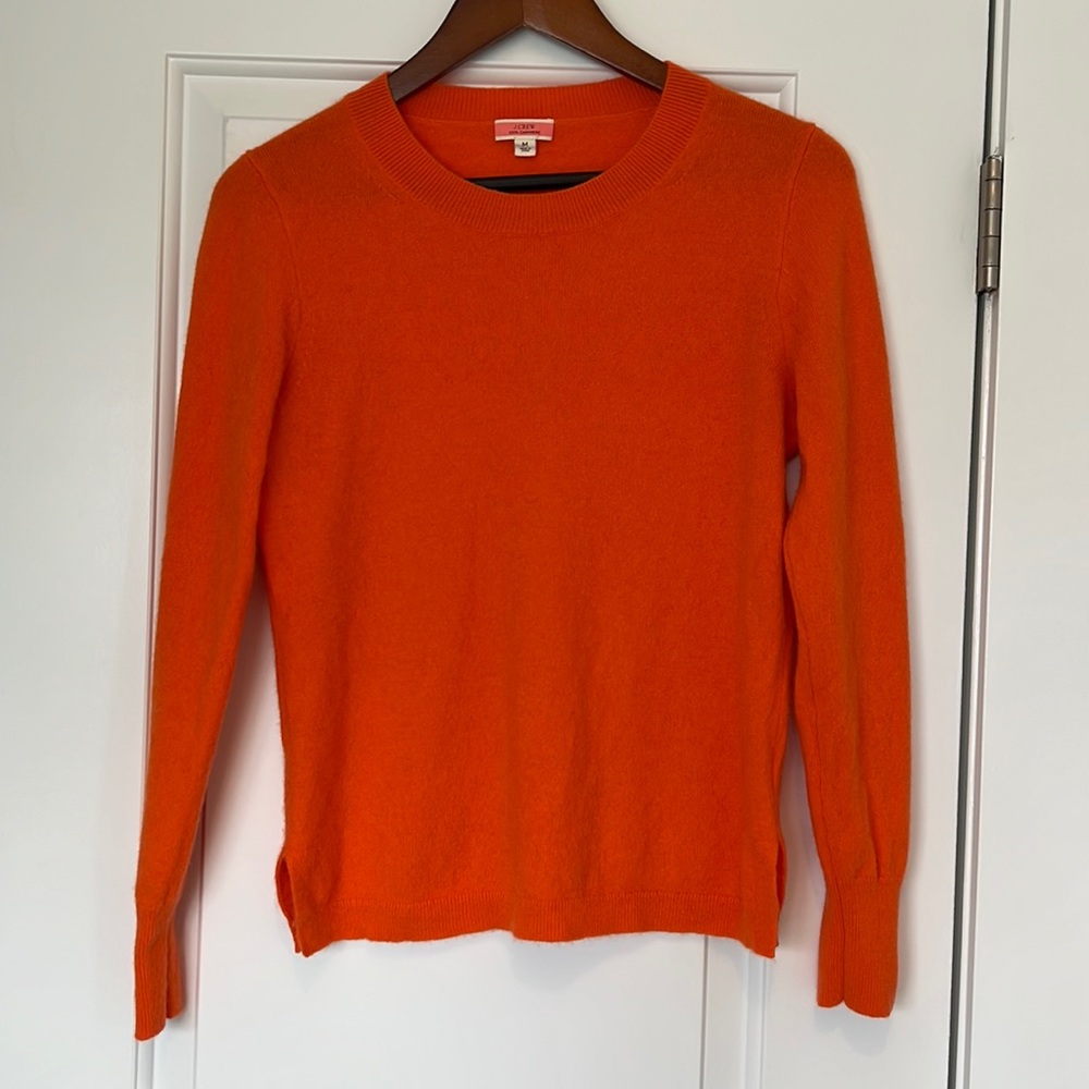J crew crew neck cashmere sweater